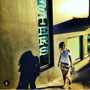 Essentiel (designer) beaded mini skirt